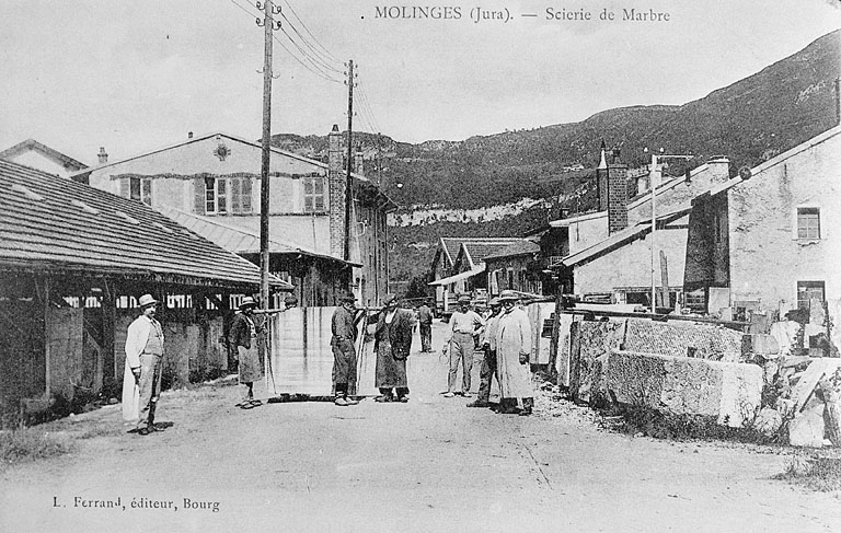 Molinges (Jura). - Scierie de Marbre.