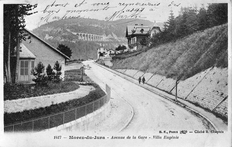 Morez-du-Jura - Avenue de la Gare - Villa Eugénie, entre 1899 et 1905.