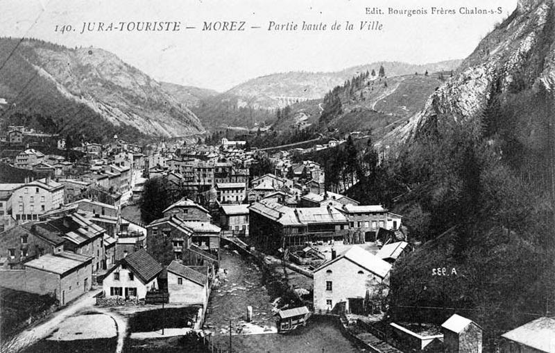 Jura-Touriste - Morez - Partie haute de la Ville, avant 1913.