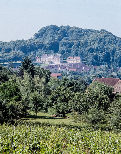 Vue générale depuis le hameau de Chaze en 1990.