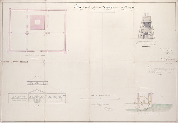 Plan de détail de l'usine de Varigney [...].