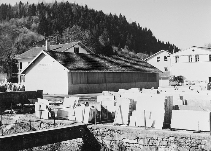 Usine de taille de matériaux de construction de la Cie de la Marbrerie de Molinges