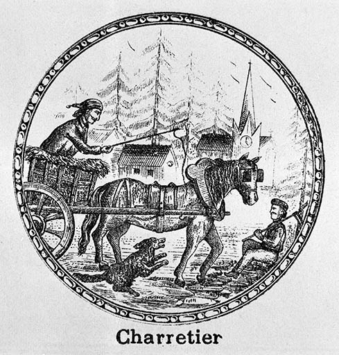 Figure mobile : le charretier.