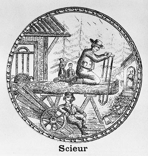 Figure mobile : le scieur.