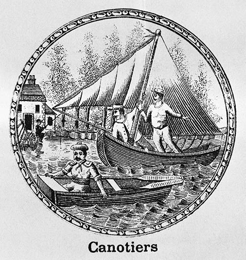 Figure mobile : les canotiers.