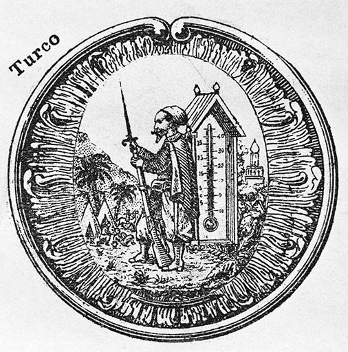 Décor de thermomètre et d'hygromètre : Turco.