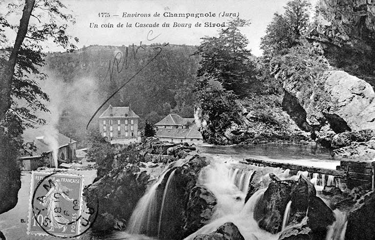 Environs de Champagnole (Jura). Un coin de la Cascade du Bourg de Sirod.