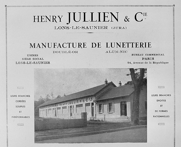 [Manufacture de lunetterie Henry Jullien].