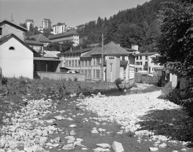 Vue d'ensemble depuis la Bienne, au sud-ouest.