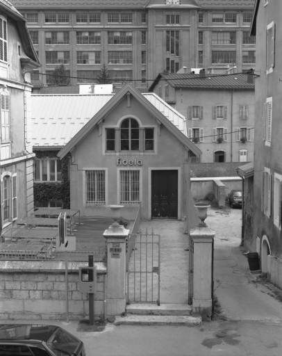 Hôtel et usine Les Fils d'Aimé Lamy (Fidela), Morez (167-167 bis rue de la République).