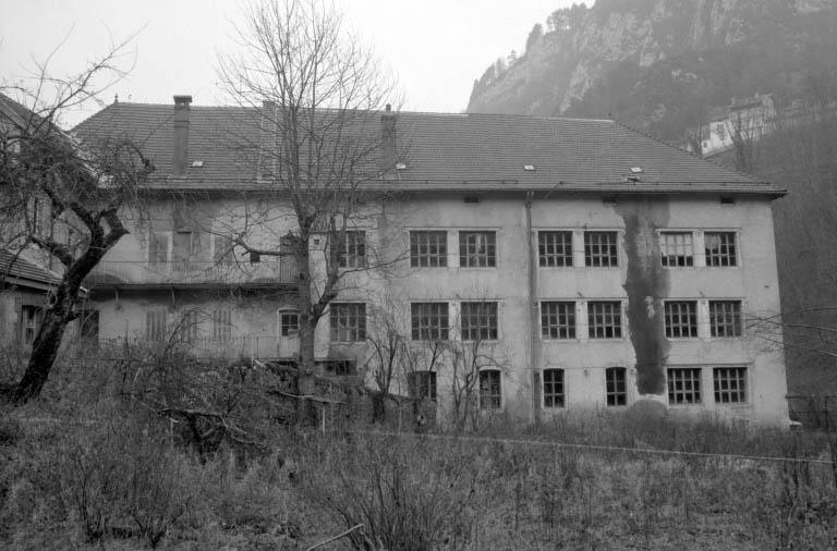 Façade postérieure de l'atelier de fabrication.