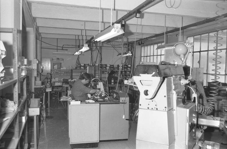 Intérieur d'un atelier dans le bâtiment d'origine.