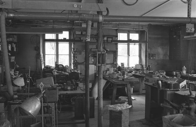Intérieur d'un atelier.