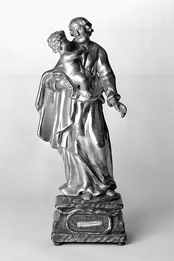 Statuette-reliquaire : saint Joseph et l'Enfant Jésus