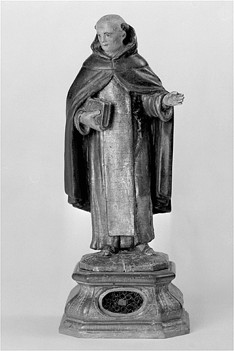 2 statues-reliquaires (statuettes) : sainte Catherine de Sienne et saint Dominique