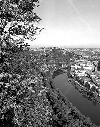 Vue panoramique partielle depuis le sud : 1er volet (gauche).