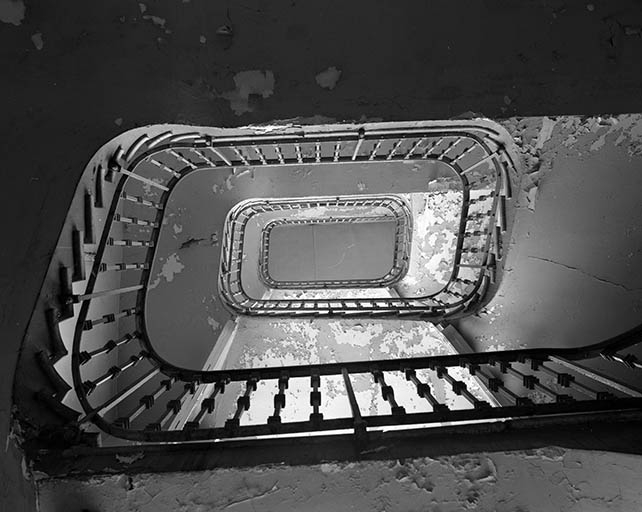 Escalier de la cantine.