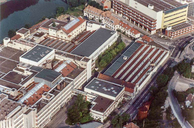 Vue aérienne de la partie occidentale de l'usine A.