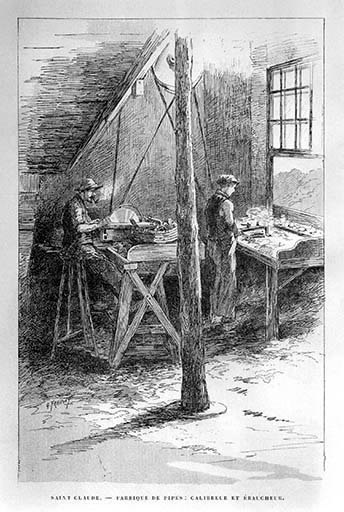 Saint Claude. - Fabrique de pipes : calibreur et ébaucheur.