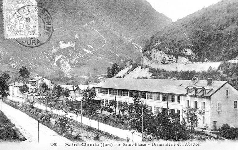 Saint-Claude (Jura) sur Saint-Blaise - Diamanterie et l'Abattoir.