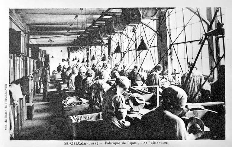 St-Claude (Jura) - Fabrique de Pipes - Les Polisseuses.