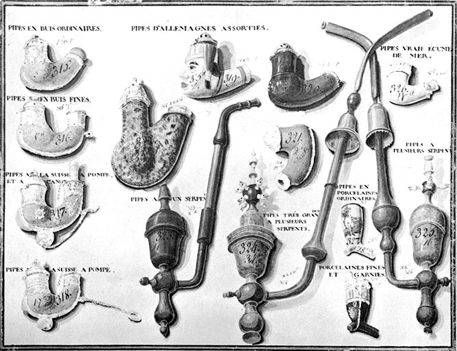 Modèles de pipes. ; Modèles de pipes.