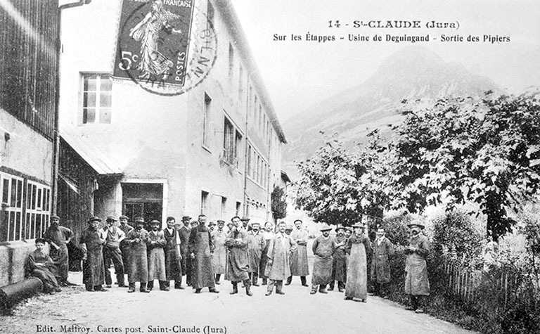 St-Claude (Jura). Sur les Etappes - Usine de Deguingand - Sortie des Pipiers.