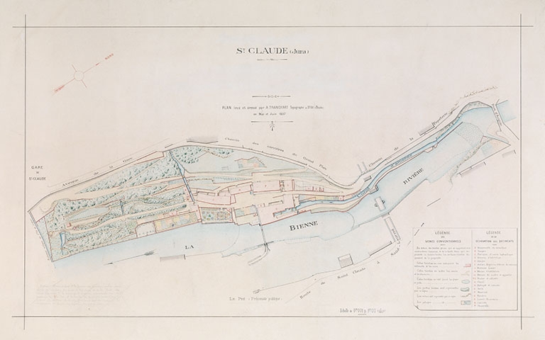 St Claude (Jura) [plan d'ensemble du site].
