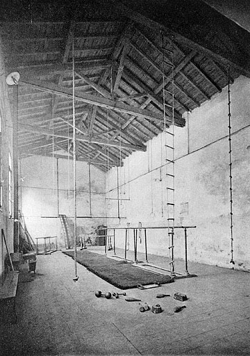 La Fraternelle, Maison du peuple - Salle de gymnastique, début des années 1920.