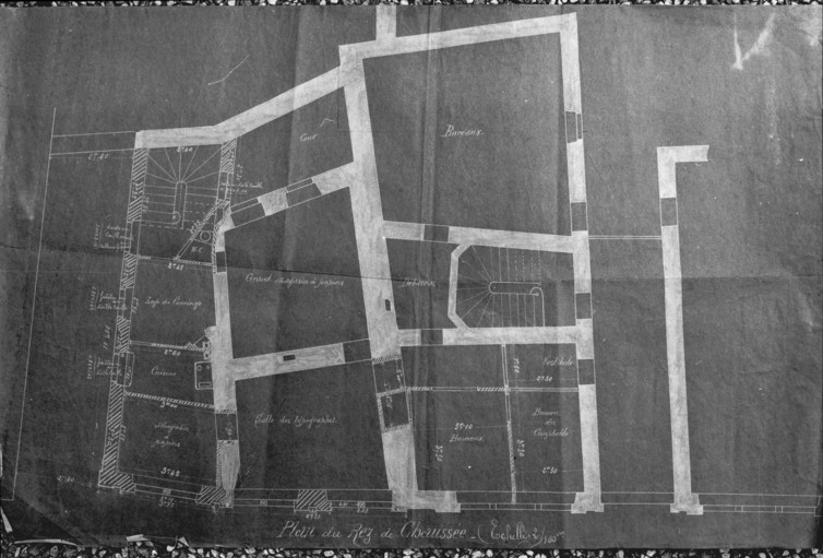 Plan du rez-de-chaussée.