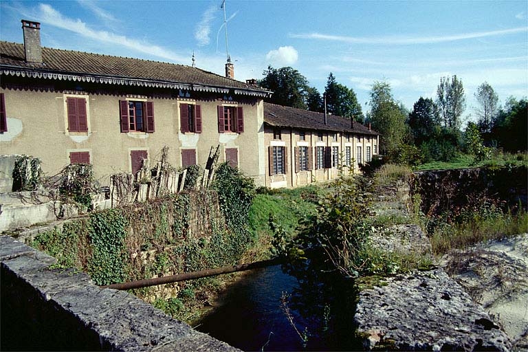 Logement patronal (H) et atelier des marbriers.