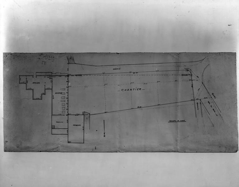 [Plan de la scierie de marbre et du chantier].