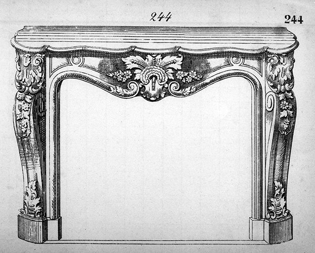 Modèle de cheminée n° 244.
