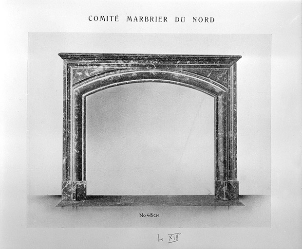 Modèle de cheminée Louis XIV.