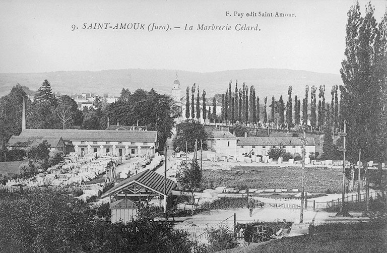 Saint-Amour (Jura).- La Marbrerie Célard.