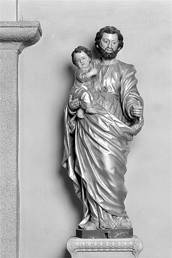 Statue : saint Joseph à l'Enfant (n° 2)