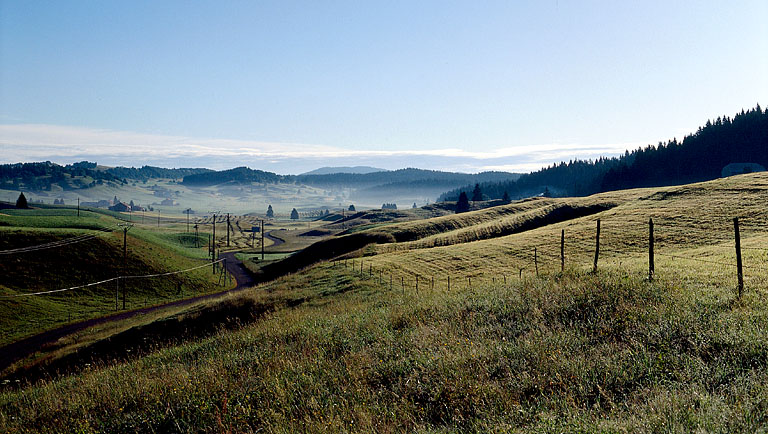 Paysage de combes.