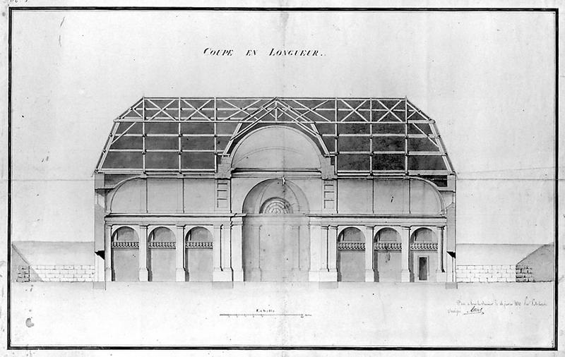 Coupe en longueur, 1813.