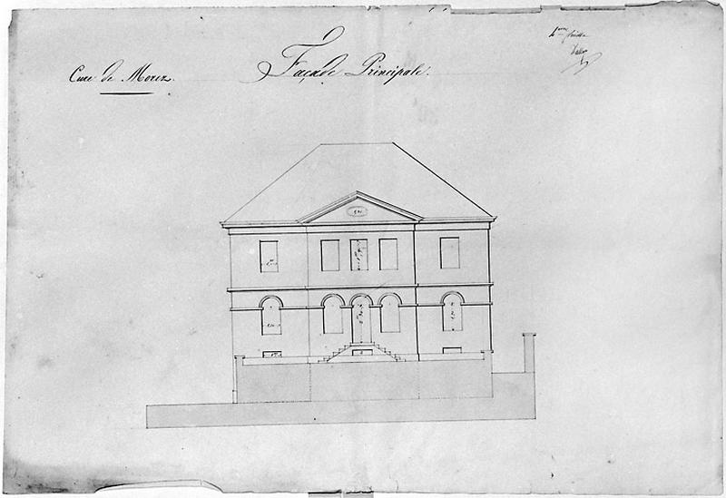 Cure de Morez. 4e feuille. Façade principale, 1836.