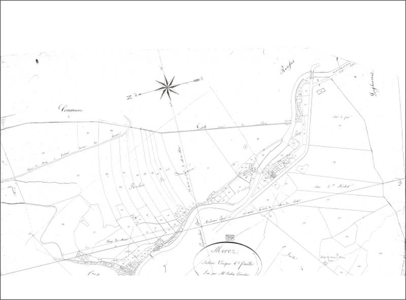 Morez. Section unique 6e feuille [plan cadastral], 1822.