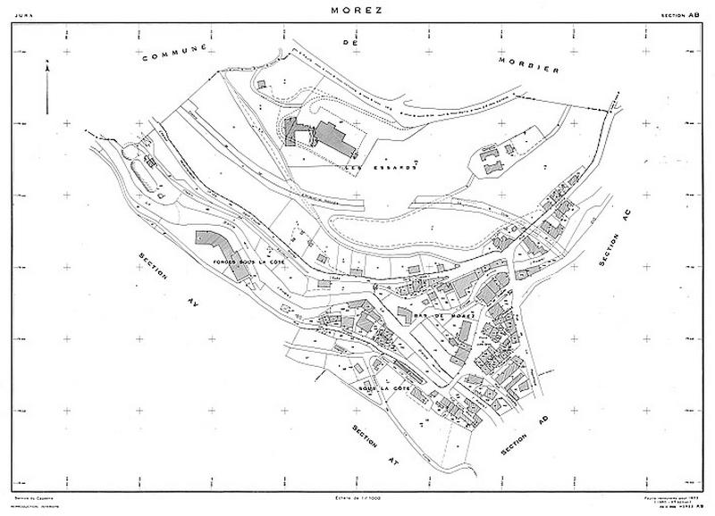 Morez. Section AB [plan cadastral], 1980.