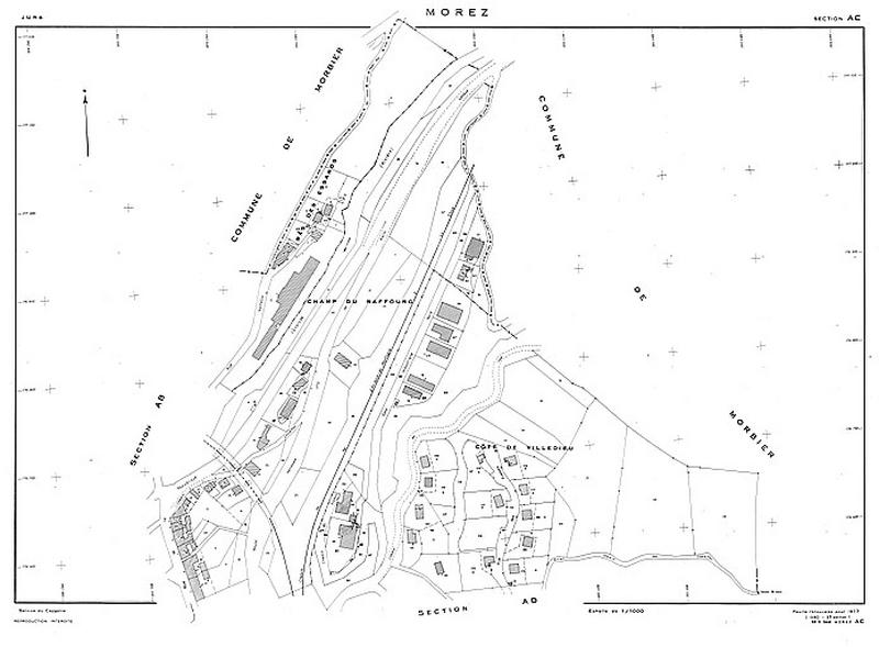Morez. Section AC [plan cadastral], 1980.
