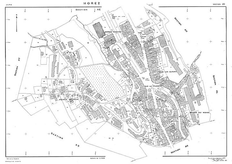 Morez. Section AI [plan cadastral], 1980.