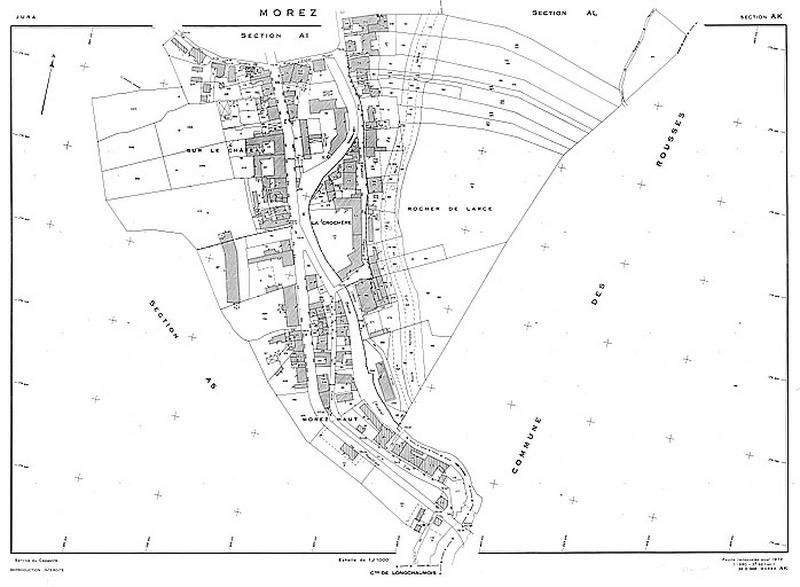 Morez. Section AK [plan cadastral], 1980.