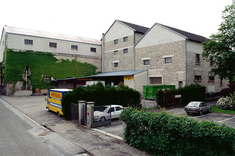 Atelier de fabrication depuis le nord-ouest.