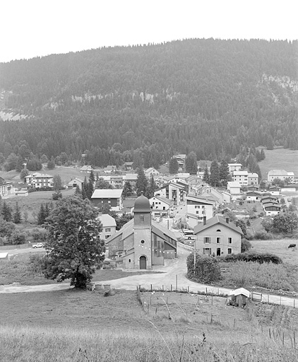 Vue de situation depuis l'ouest (vue verticale).