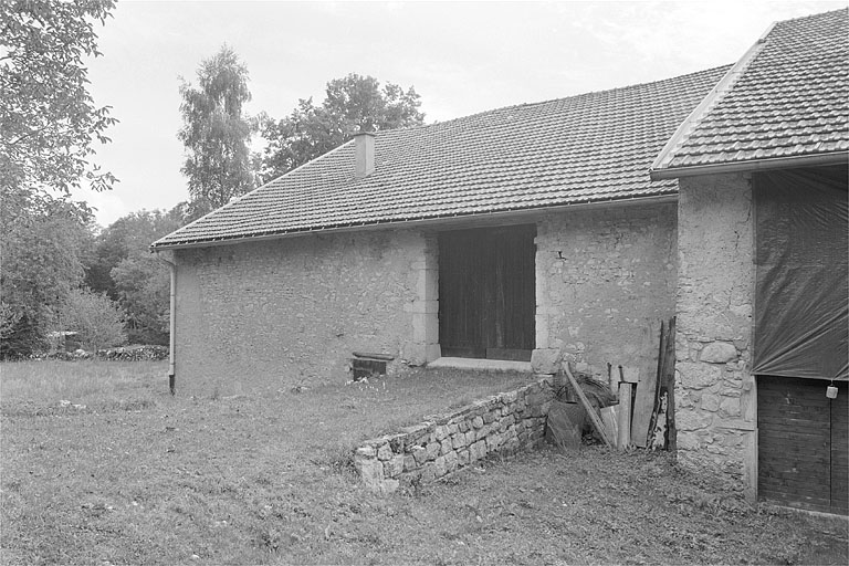 Façade postérieure, grange haute.