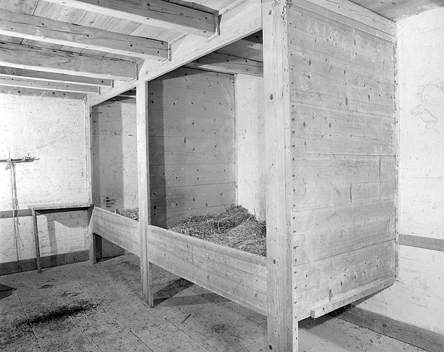 Lits de la chambre à l'étage.