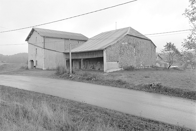 Façade postérieure et face ouest.