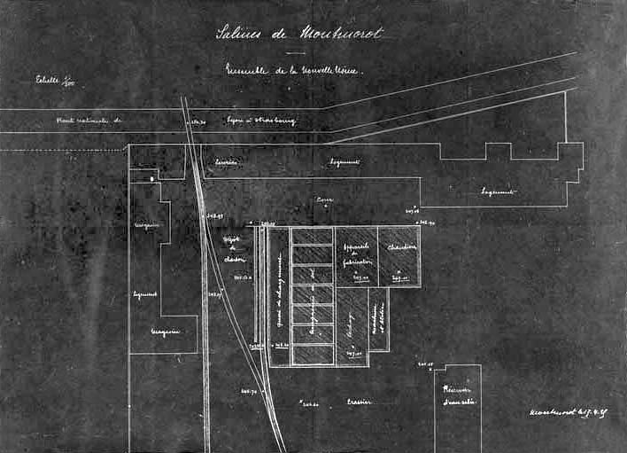 Saline de Montmorot. Ensemble de la nouvelle usine.